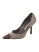 Oscar de la Renta Tweed Tweed Pattern Pumps