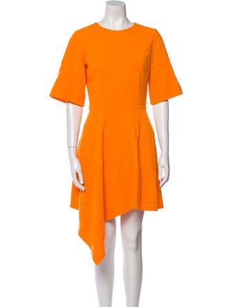 Oscar de la Renta Virgin Wool Knee-Length Dress
