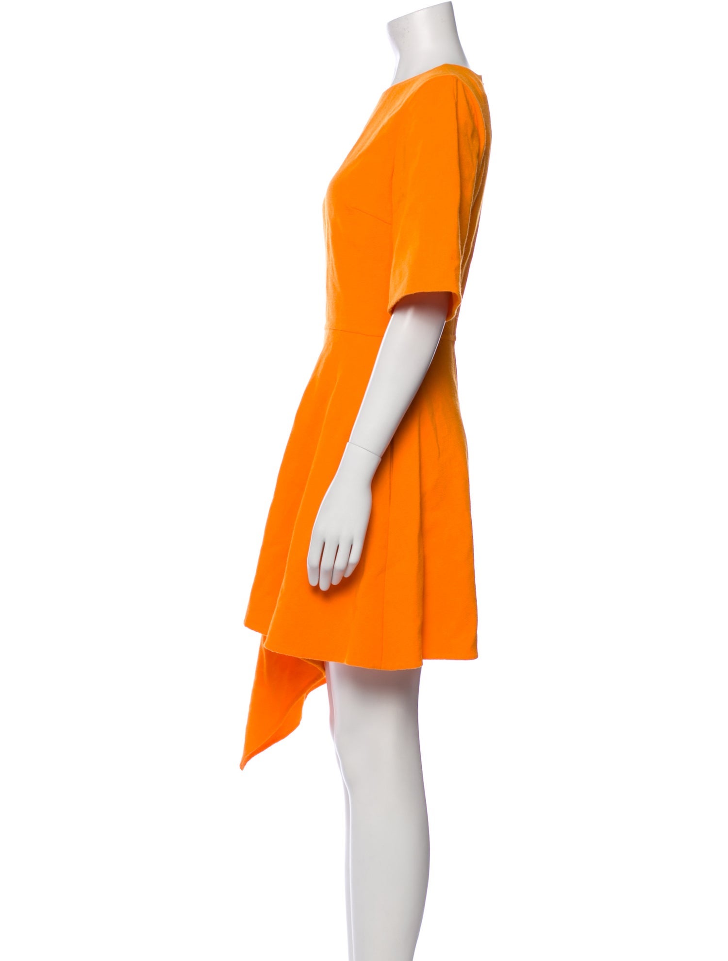 Oscar de la Renta Virgin Wool Knee-Length Dress