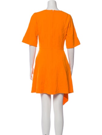 Oscar de la Renta Virgin Wool Knee-Length Dress
