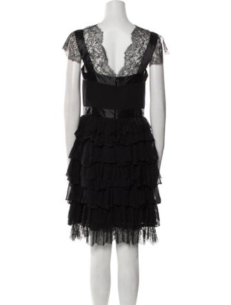 Oscar de la Renta Silk Knee-Length Dress