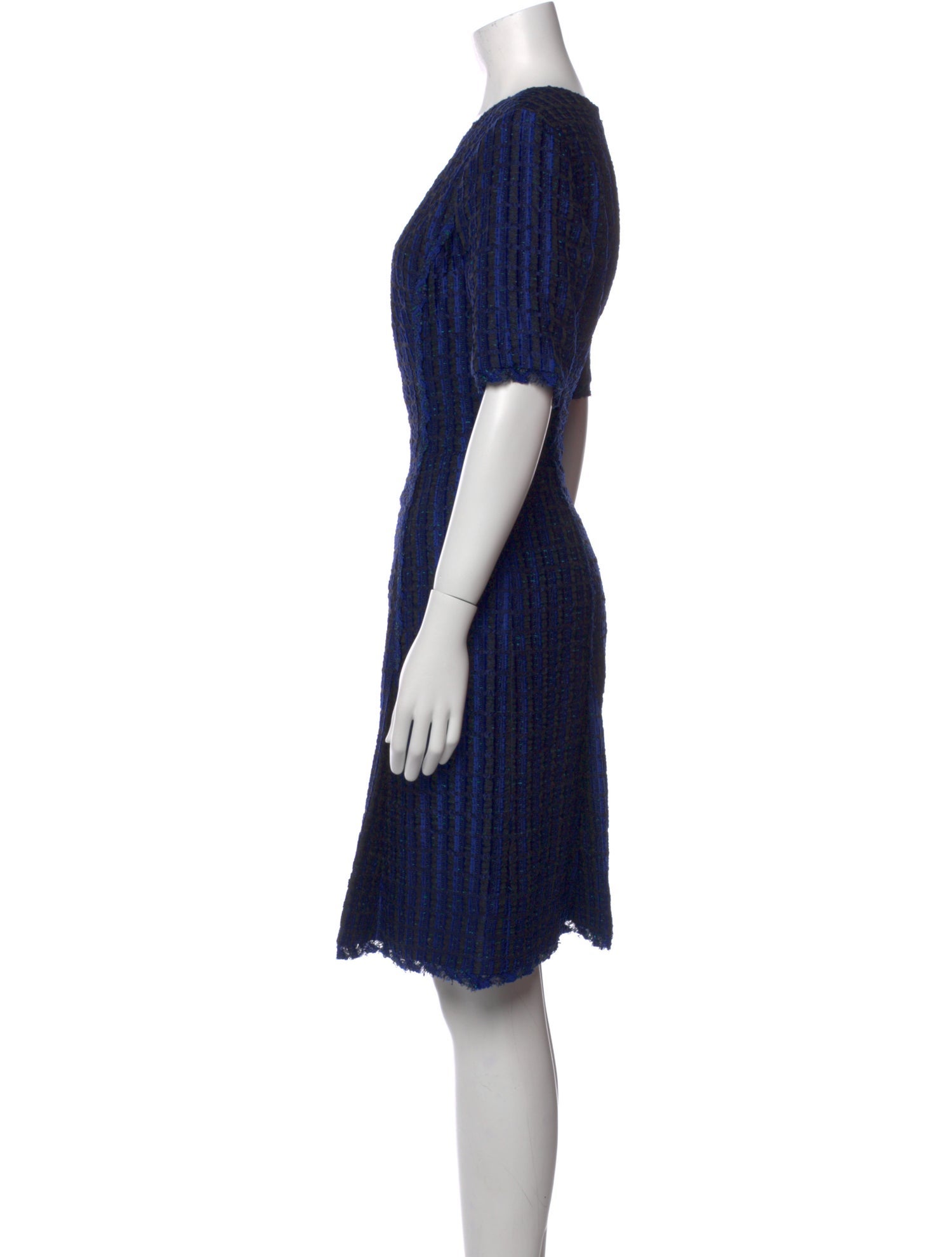 Oscar de la Renta Crew Neck Knee-Length Dress w/ Tags