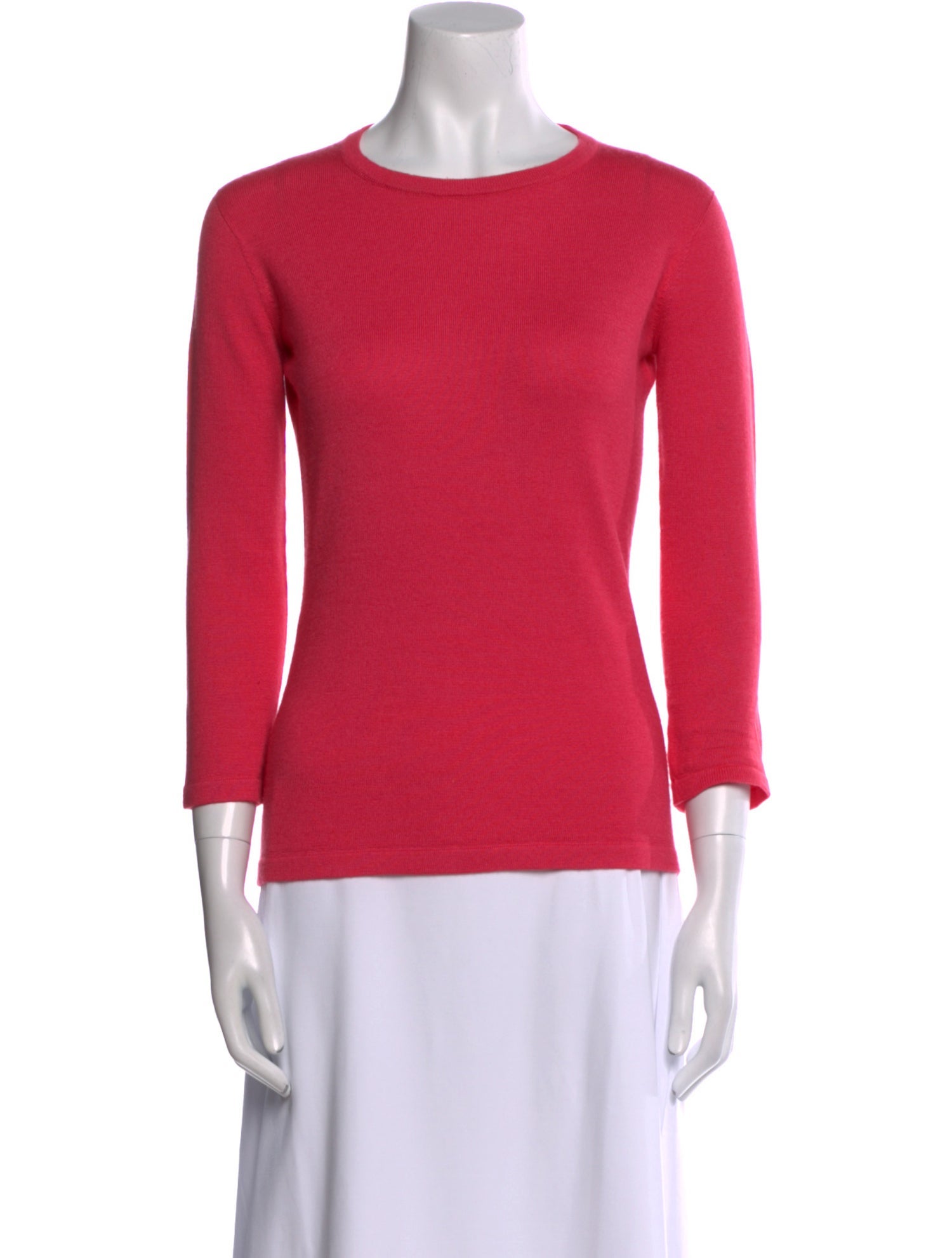 Oscar de la Renta Cashmere Bateau Neckline Top