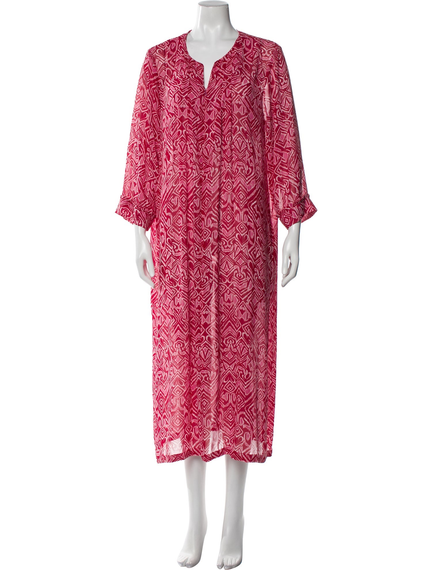 Oscar de la Renta Pink Label Printed Nightgown
