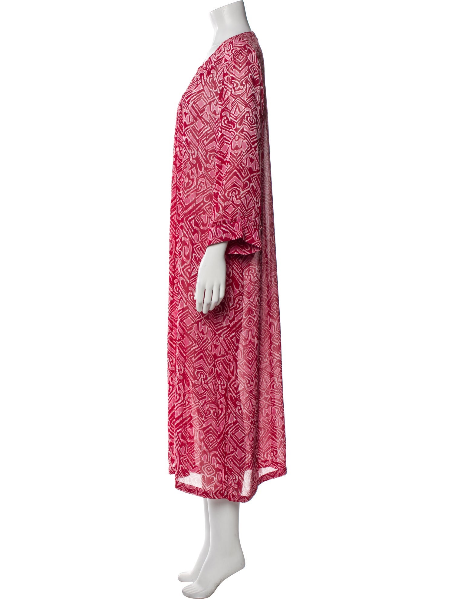 Oscar de la Renta Pink Label Printed Nightgown