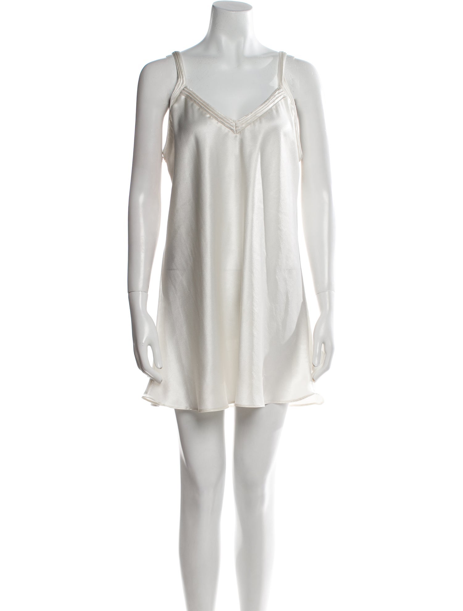 Oscar de la Renta Pink Label Lace Trim Embellishment Nightgown