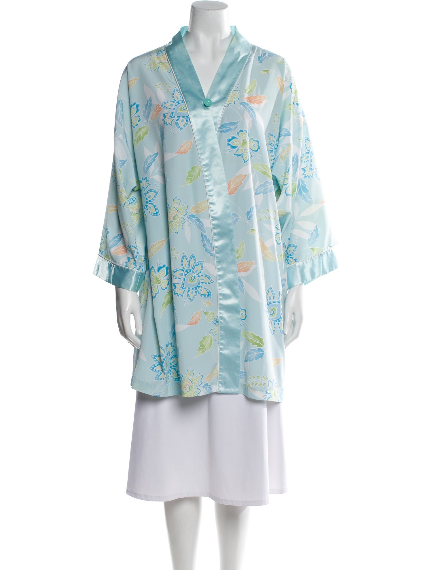 Oscar de la Renta Printed Robe