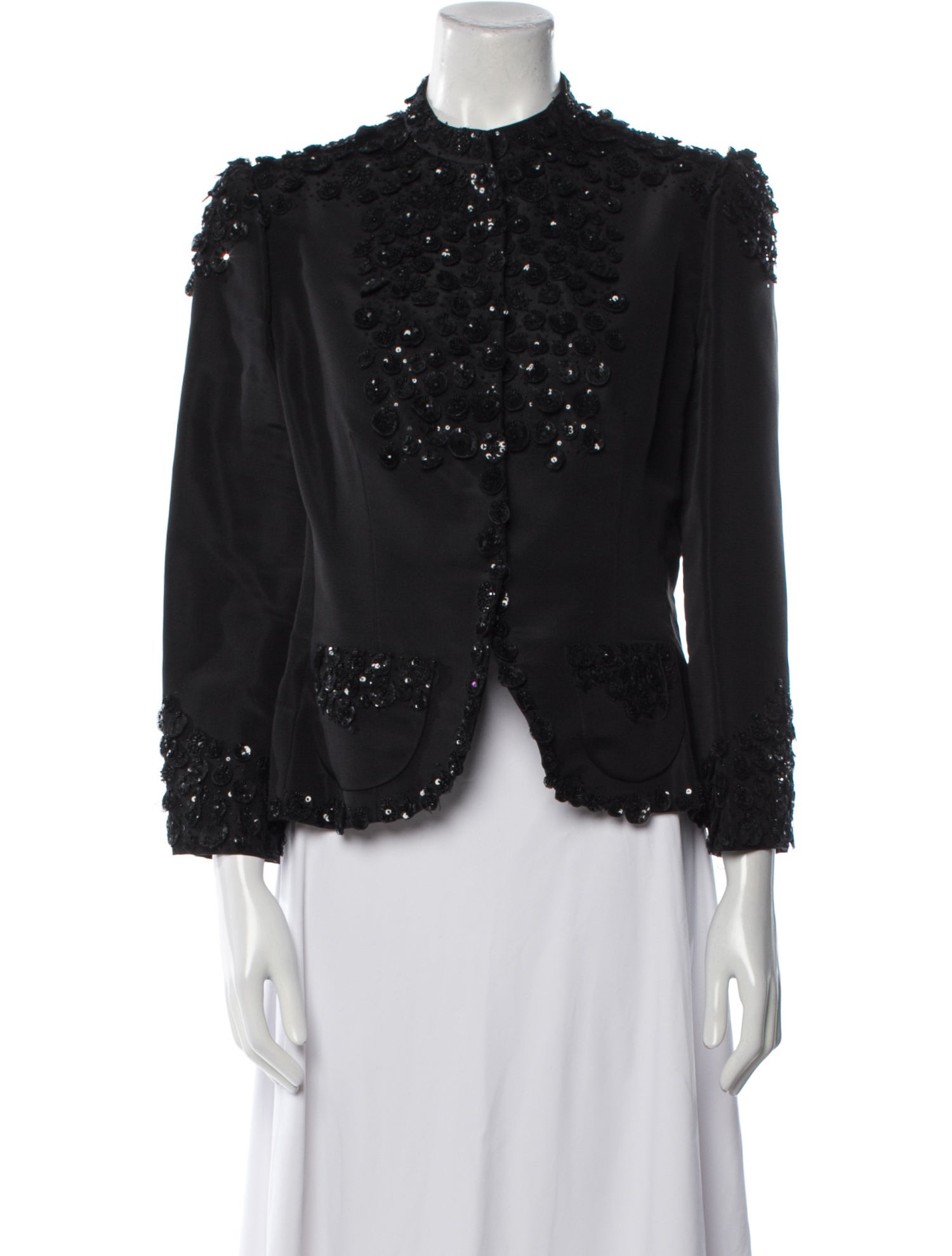 Oscar de la Renta Vintage Silk Evening Jacket