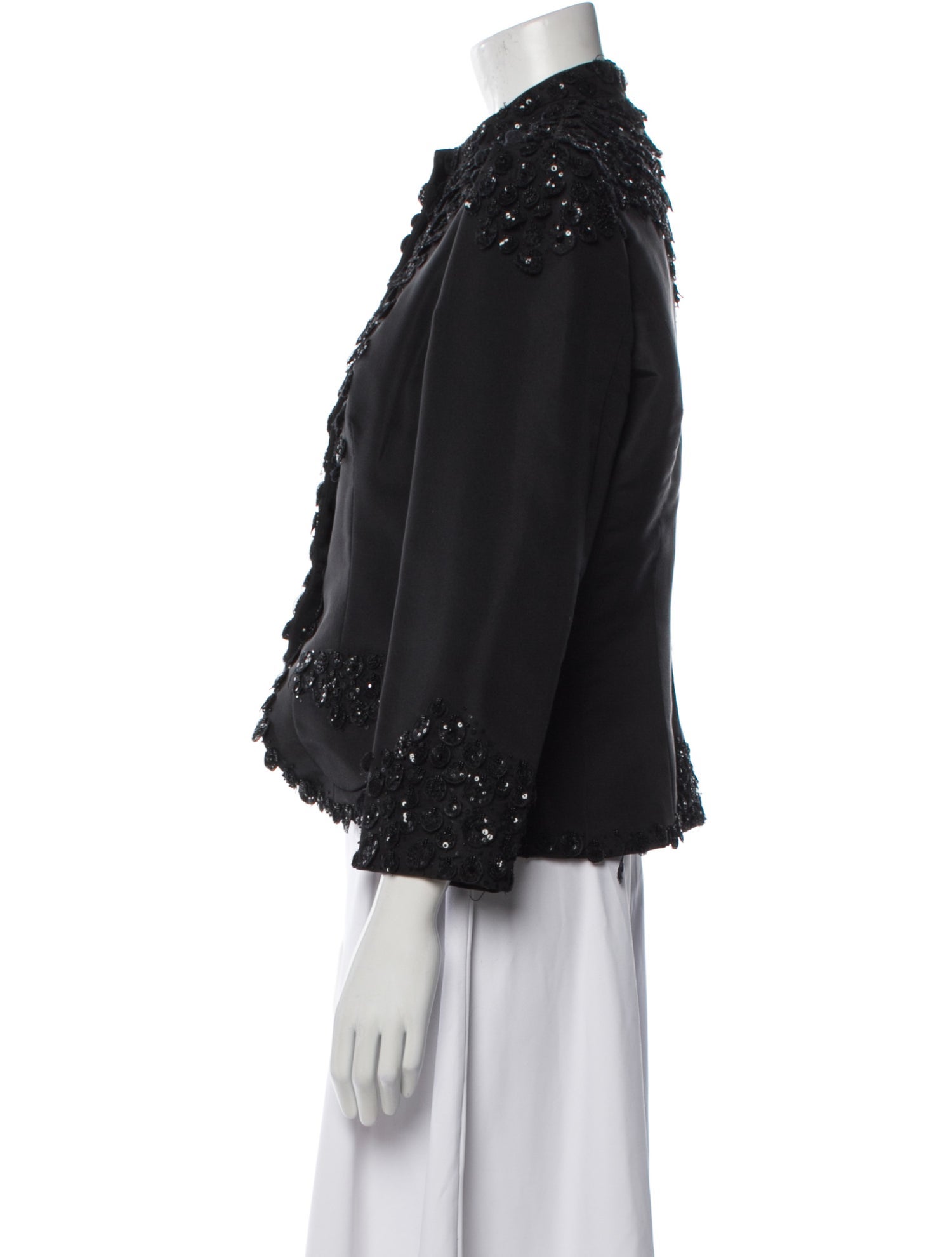 Oscar de la Renta Vintage Silk Evening Jacket