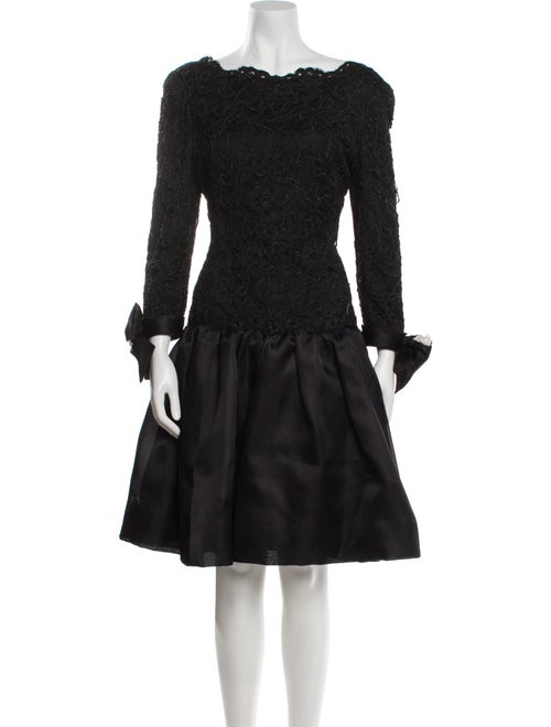 Oscar de la Renta Silk Knee-Length Dress