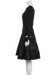 Oscar de la Renta Silk Knee-Length Dress