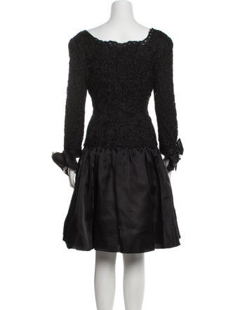 Oscar de la Renta Silk Knee-Length Dress