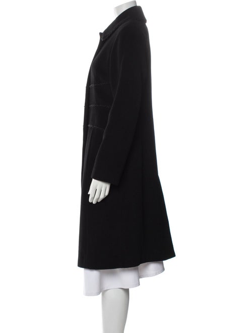 Oscar de la Renta Wool Faux Fur Coat