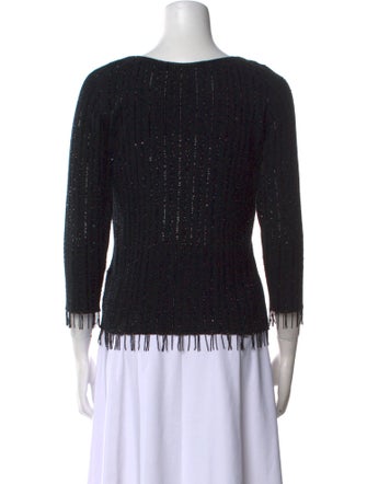 Oscar de la Renta Cashmere V-Neck Sweater