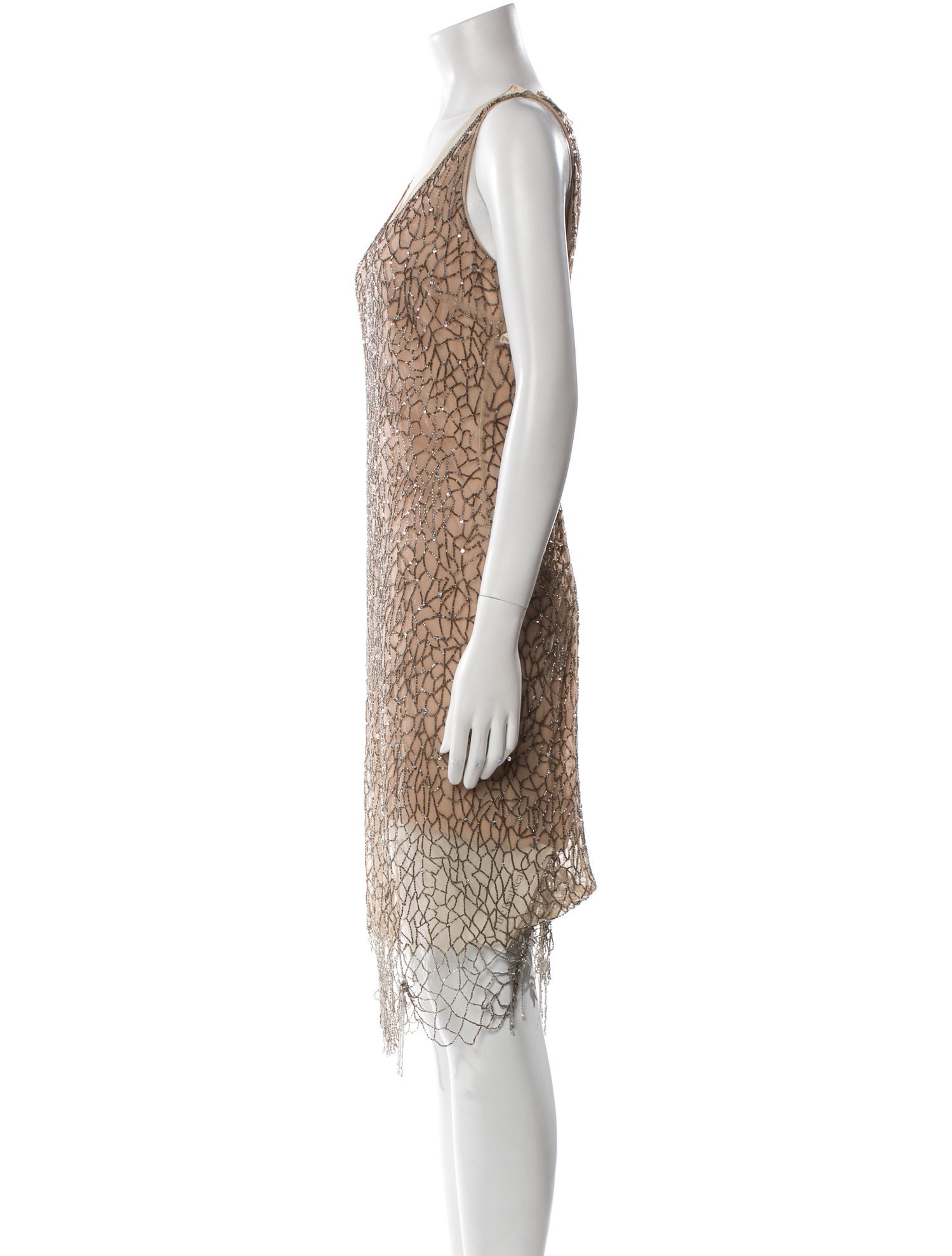 Oscar de la Renta Animal Print Knee-Length Dress