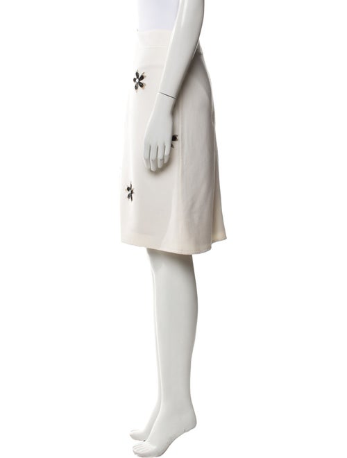 Oscar de la Renta Virgin Wool Knee-Length Skirt