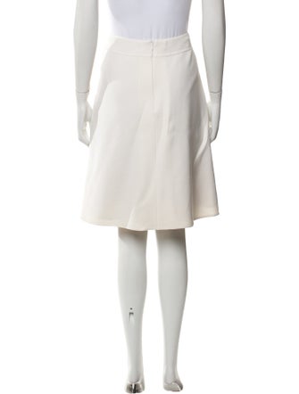 Oscar de la Renta Virgin Wool Knee-Length Skirt
