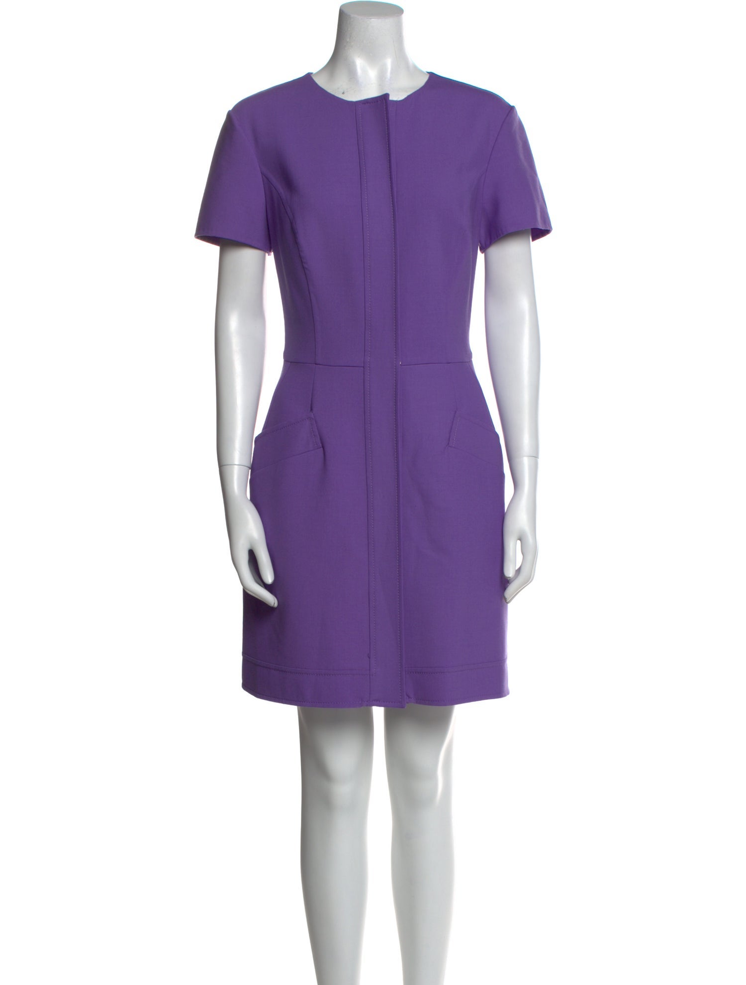 Oscar de la Renta Virgin Wool Mini Dress