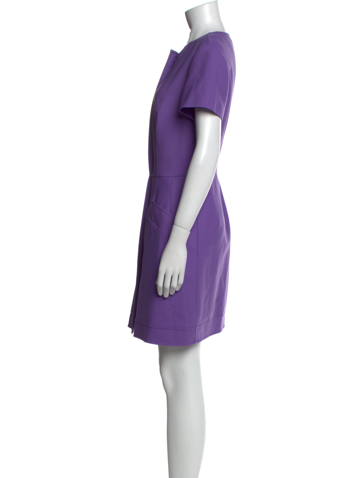 Oscar de la Renta Virgin Wool Mini Dress