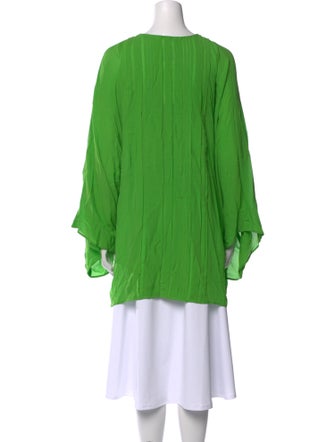 Oscar de la Renta Silk Printed Blouse