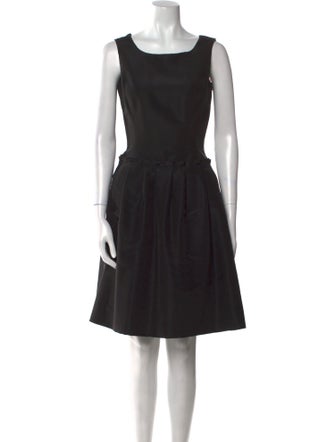 Oscar de la Renta Silk Knee-Length Dress