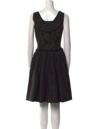 Oscar de la Renta Silk Knee-Length Dress