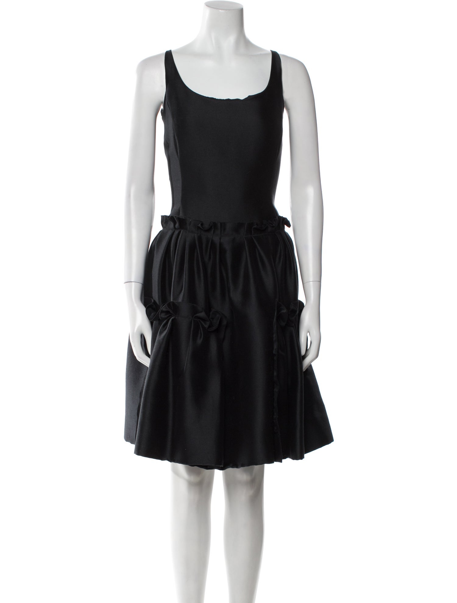 Oscar de la Renta Scoop Neck Knee-Length Dress