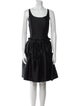 Oscar de la Renta Scoop Neck Knee-Length Dress
