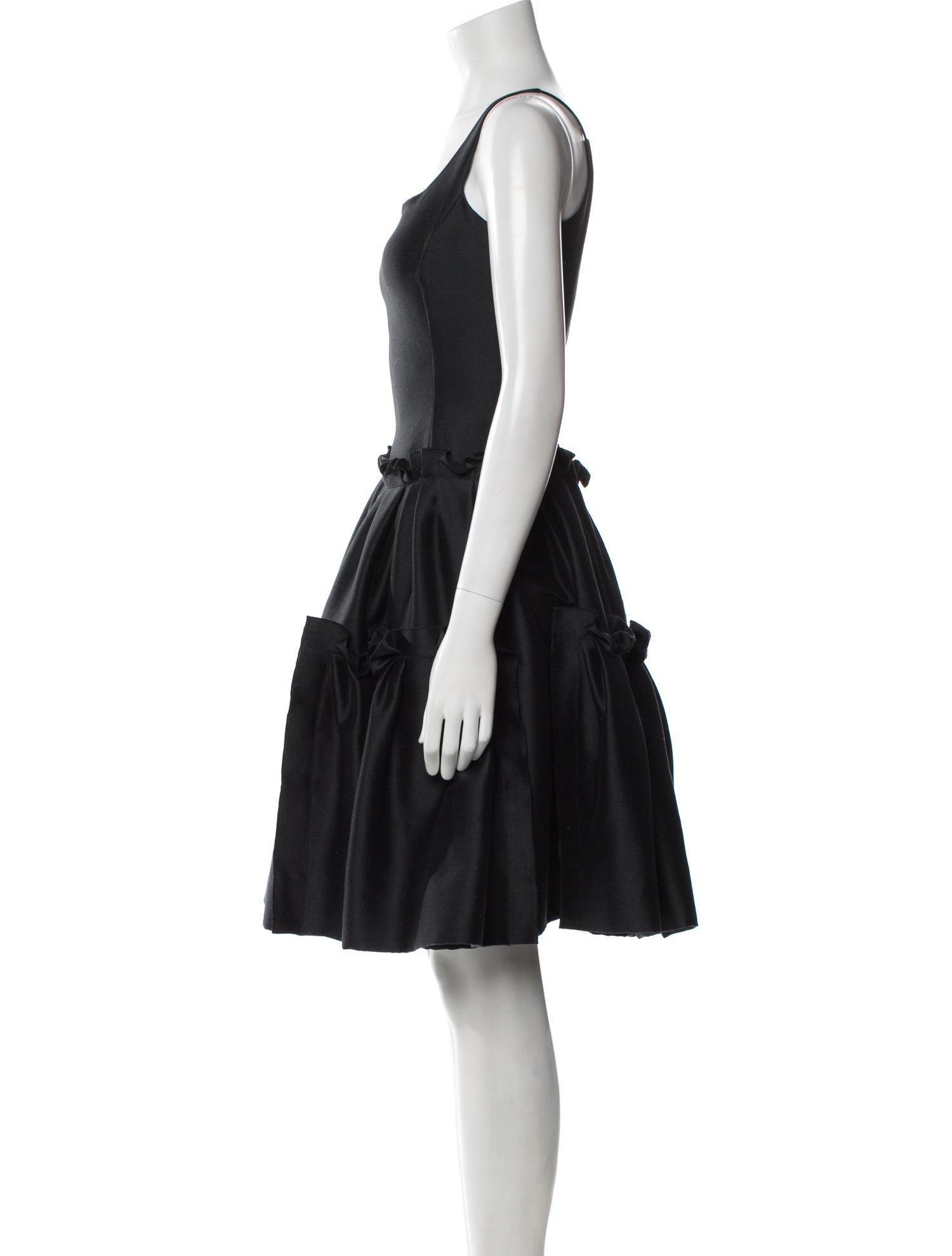 Oscar de la Renta Scoop Neck Knee-Length Dress