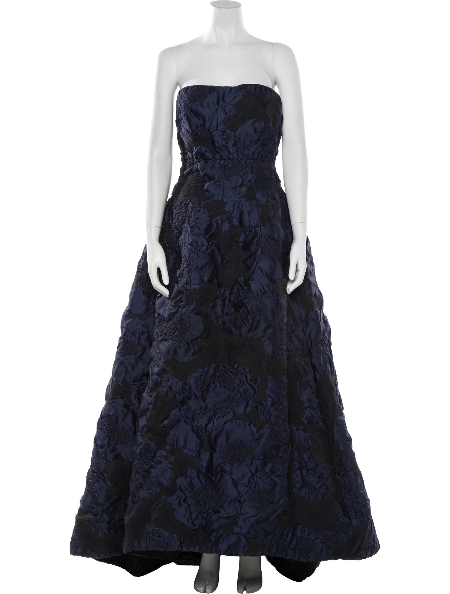 Oscar de la Renta Lace Pattern Long Dress