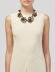 Oscar de la Renta Textured Floral Collar Necklace