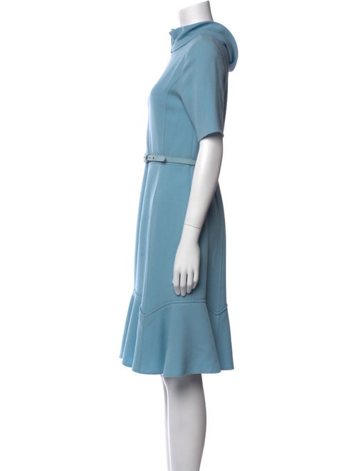 Oscar de la Renta Wool Knee-Length Dress