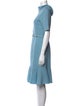 Oscar de la Renta Wool Knee-Length Dress