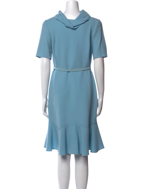 Oscar de la Renta Wool Knee-Length Dress