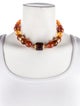 Oscar de la Renta Resin Bead Strand Necklace