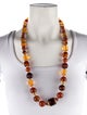 Oscar de la Renta Resin Bead Strand Necklace