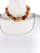 Oscar de la Renta Resin Bead Strand Necklace