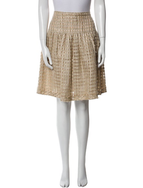 Oscar de la Renta Nylon Knee-Length Skirt