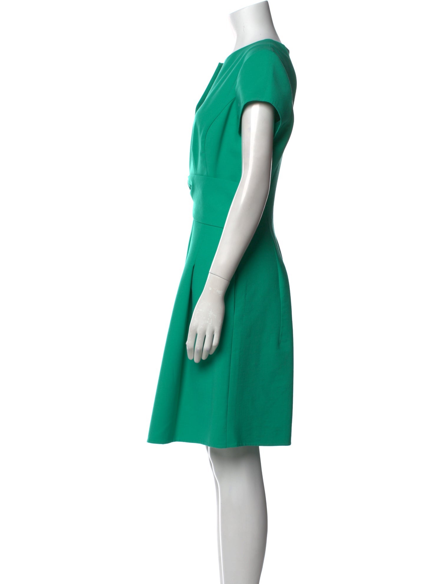 Oscar de la Renta Virgin Wool Knee-Length Dress