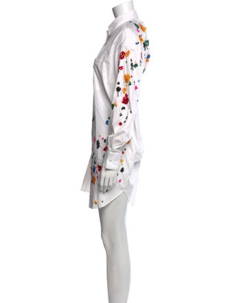 Oscar de la Renta Printed Mini Dress