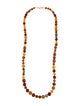 Oscar de la Renta Resin Bead Strand Necklace