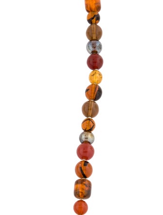 Oscar de la Renta Resin Bead Strand Necklace