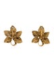 Oscar de la Renta Resin Flower Clip-On Earrings