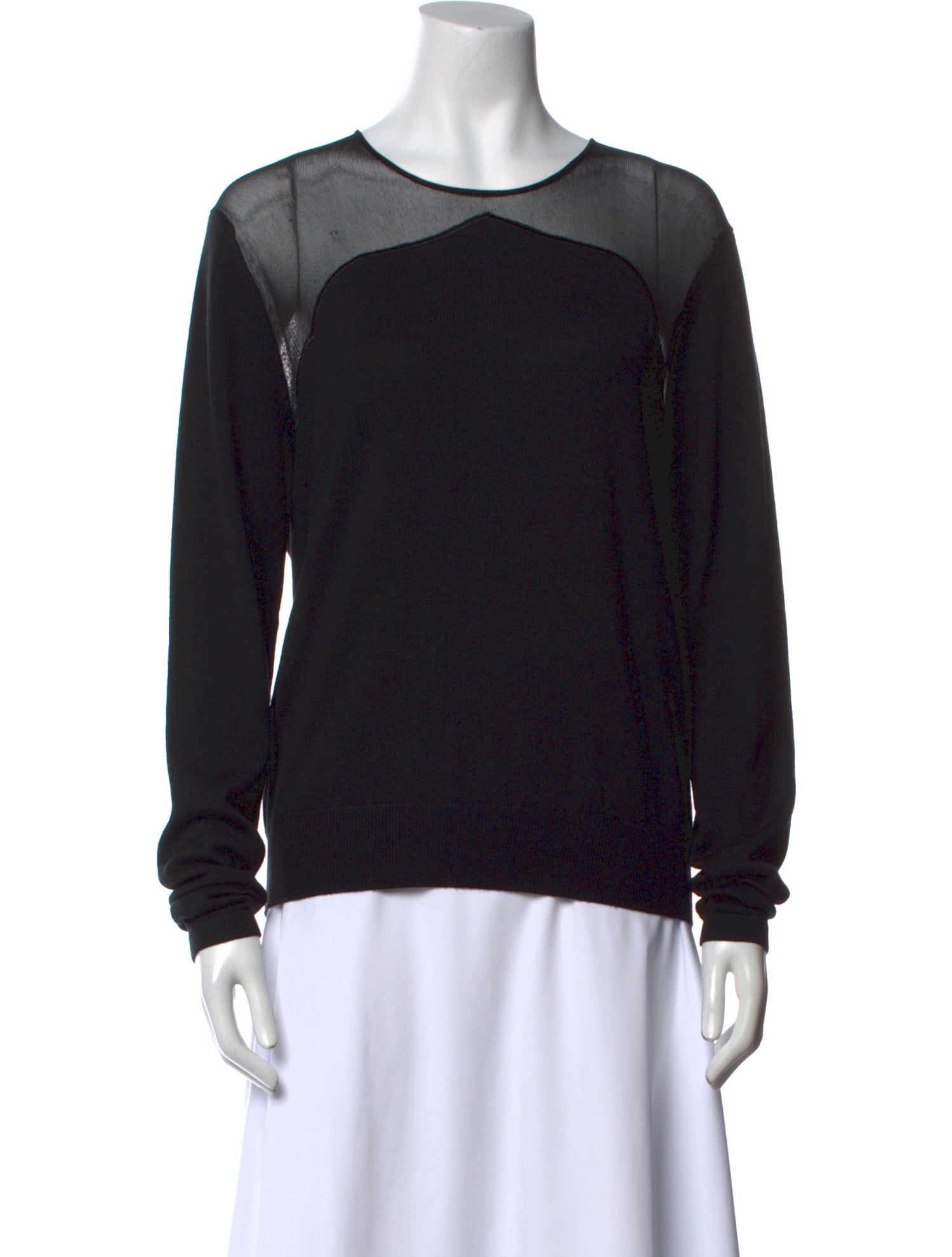 Oscar de la Renta Wool Scoop Neck Sweatshirt w/ Tags