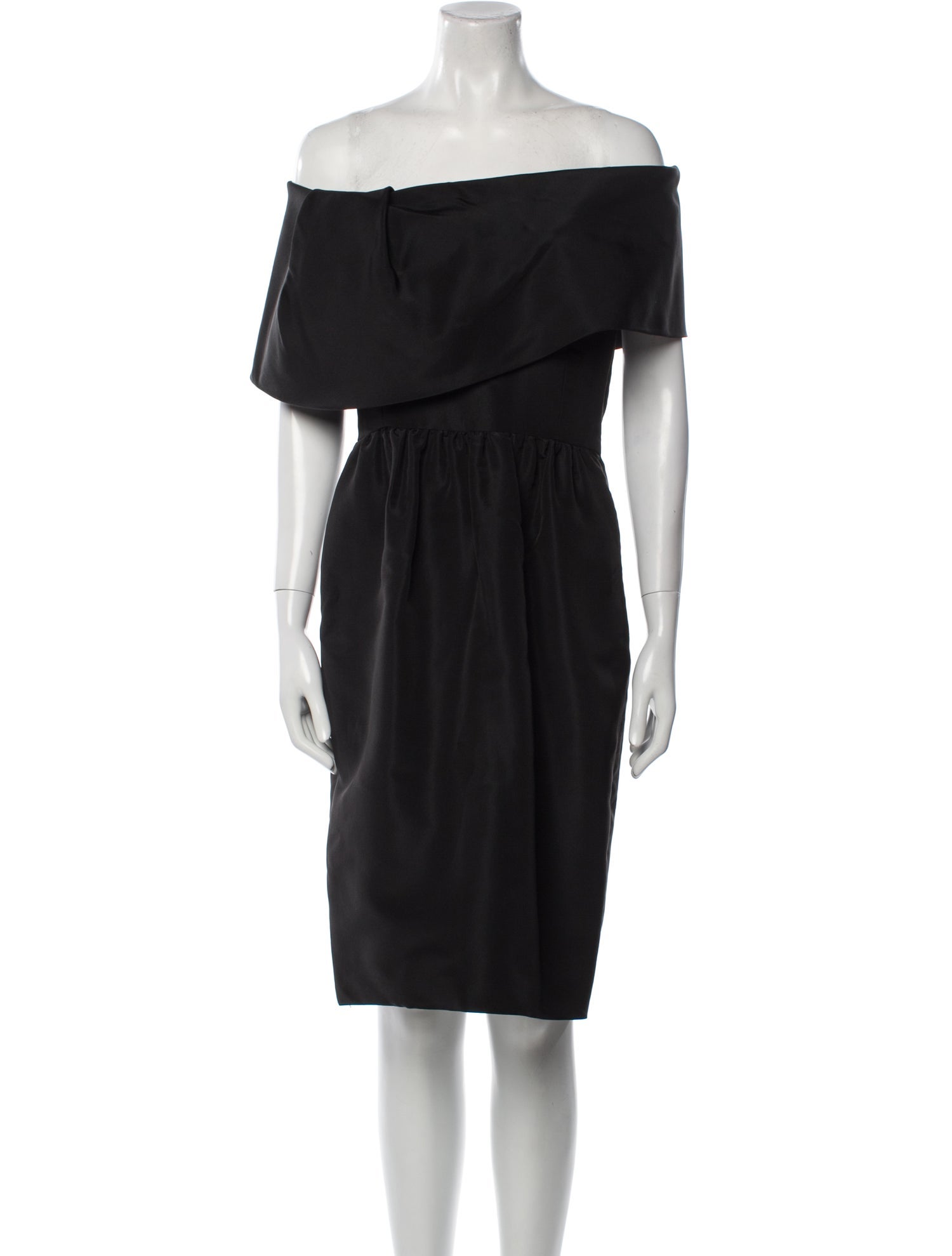 Oscar de la Renta Silk Knee-Length Dress