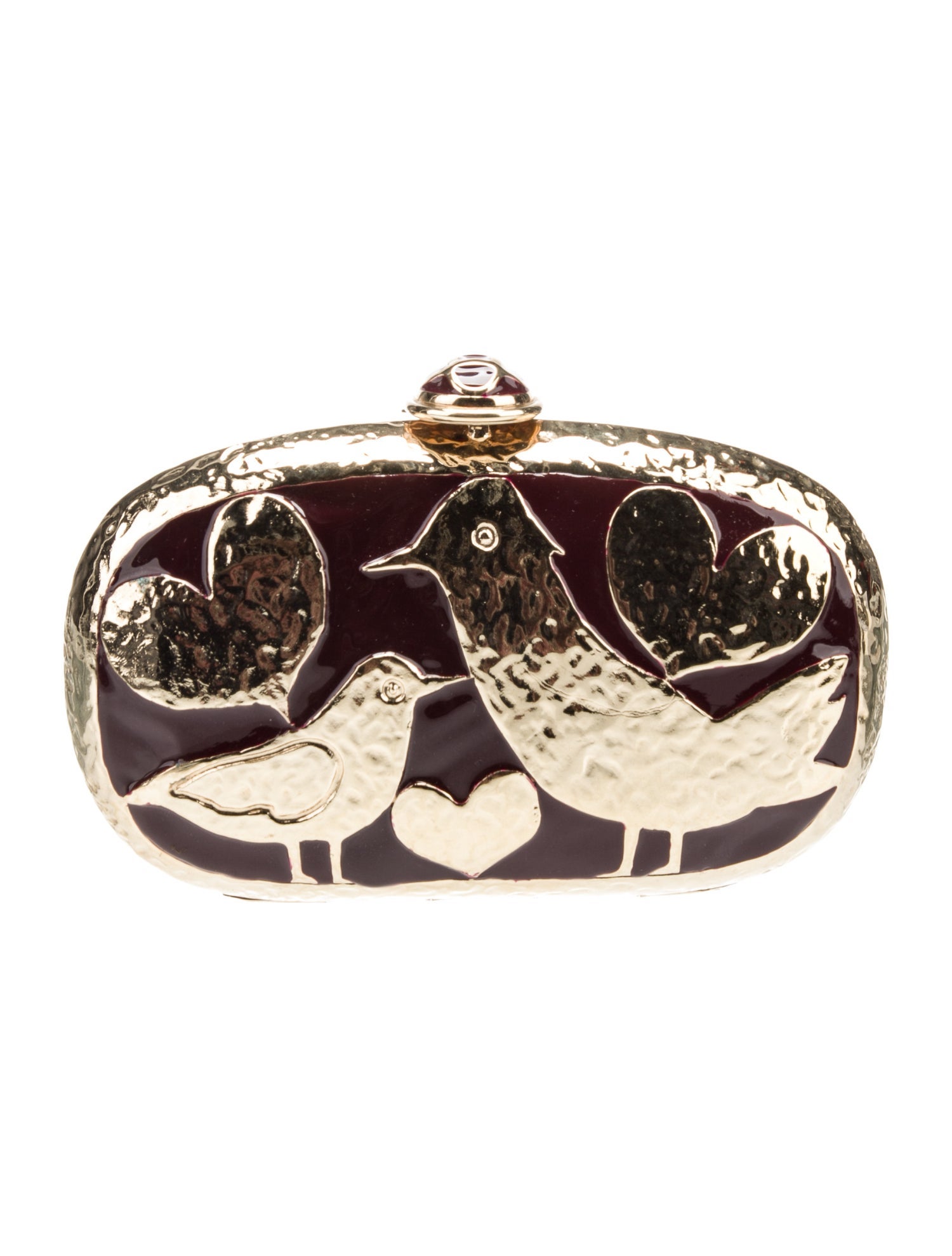 Oscar de la Renta Metal Minaudière