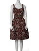 Oscar de la Renta Silk Knee-Length Dress