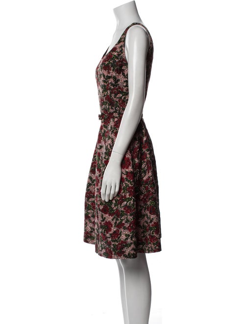 Oscar de la Renta Silk Knee-Length Dress
