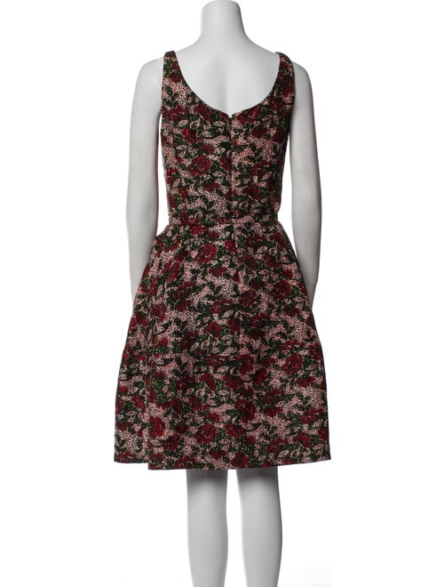 Oscar de la Renta Silk Knee-Length Dress