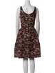 Oscar de la Renta Silk Knee-Length Dress